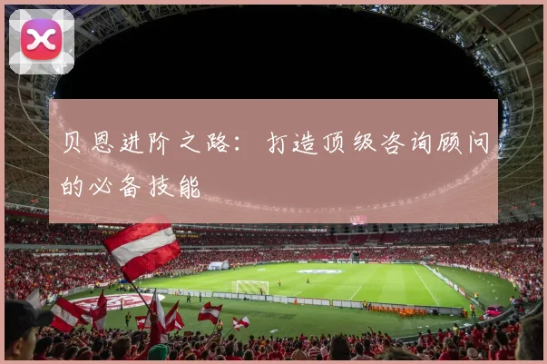 贝恩进阶之路：打造顶级咨询顾问的必备技能
